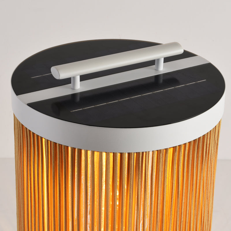 Ritta Modern Cylindrica LED Utomhusbelysning Solcell Metall/Rotting Balkong/Trädgård