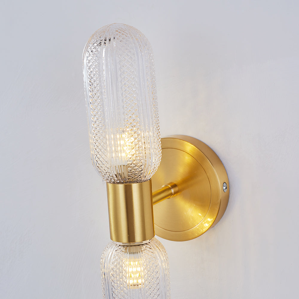 Hailie Modern Dekorativ LED Vägglampa Guld Badrum Vardagsrum