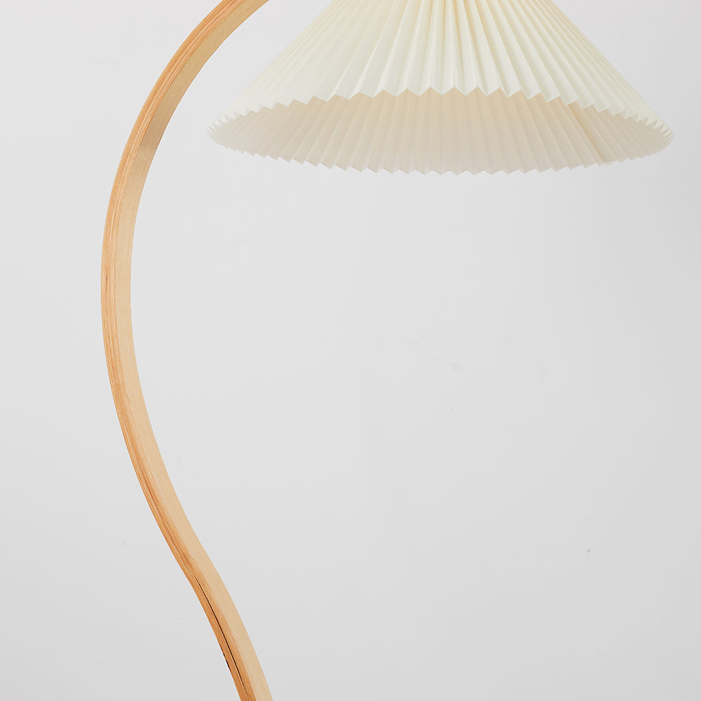 Ozawa Unik LED Golvlampa, Trä/Metall, Vit/Beige/Kaffe, Sovrum/Vardagsrum