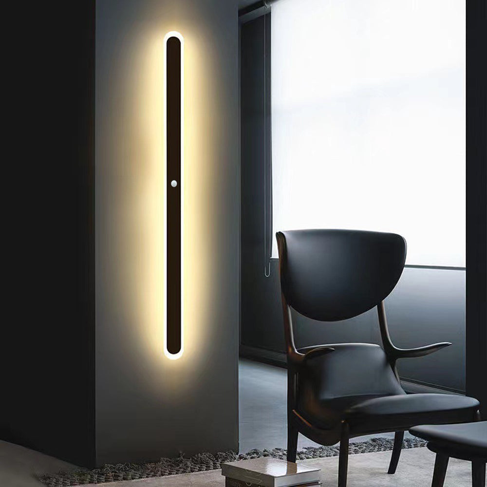 Edge Modern Design Metall Akryl LED Vägglampa Vardagsrum Matsal Utomhus