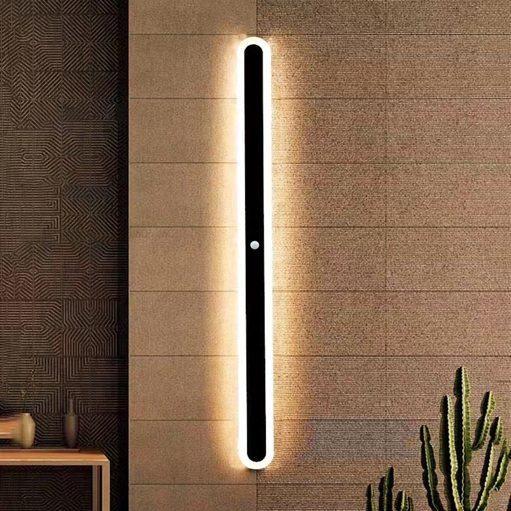 Edge Modern Design Metall Akryl LED Vägglampa Vardagsrum Matsal Utomhus