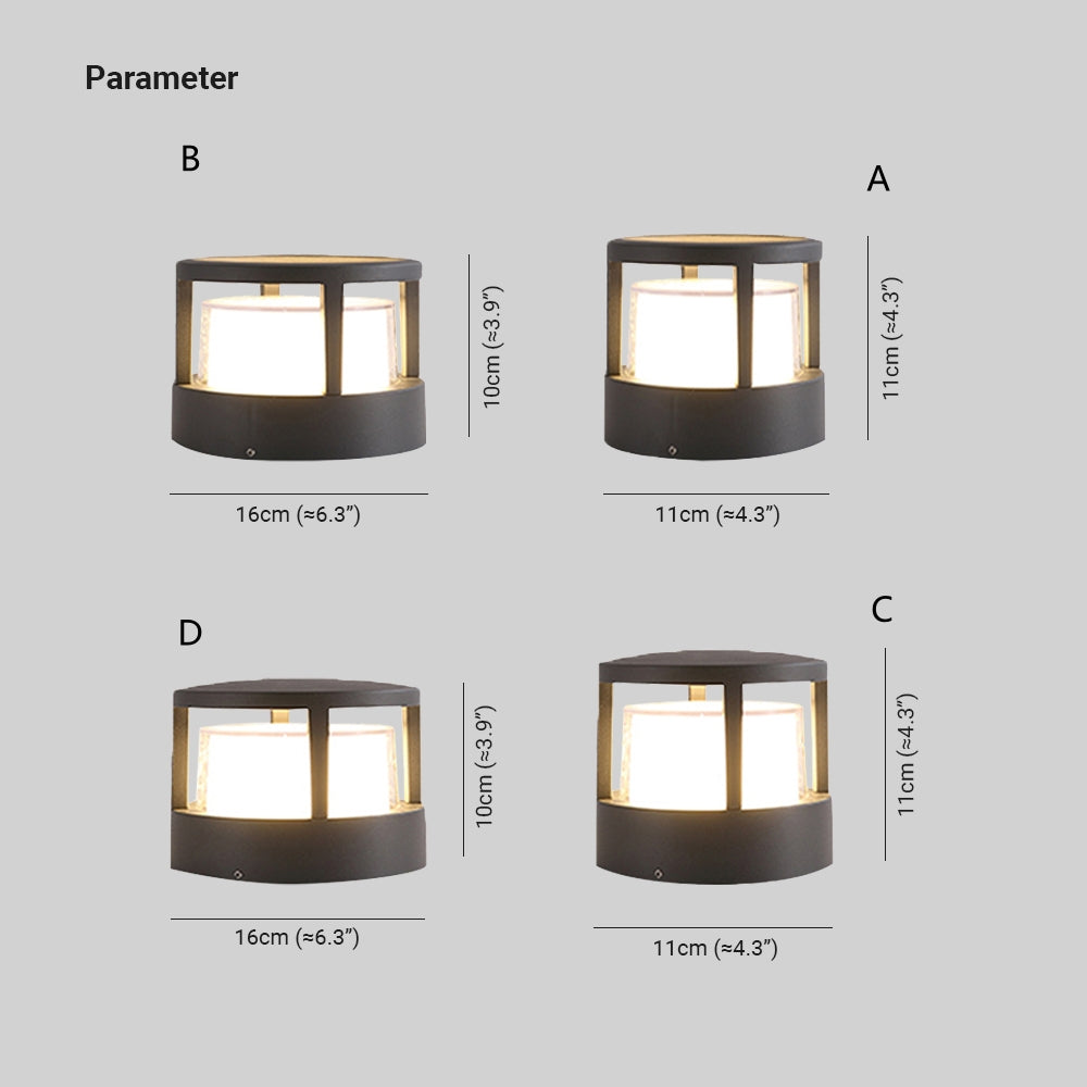 Pena Snygga Modern Metall Golvlampa Trädgård Utomhus