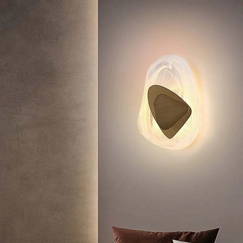 Chan Modern Design LED Vägglampa Metall/Akryl Svart/Guld Kök/Matsal/Sovrum