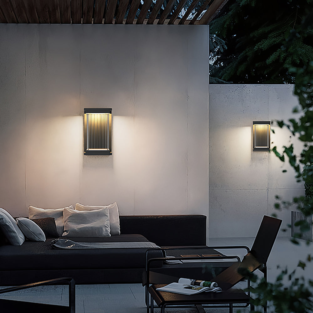 Orr Minimalism Modern Metall LED Vägglampa Trädgård Utomhus