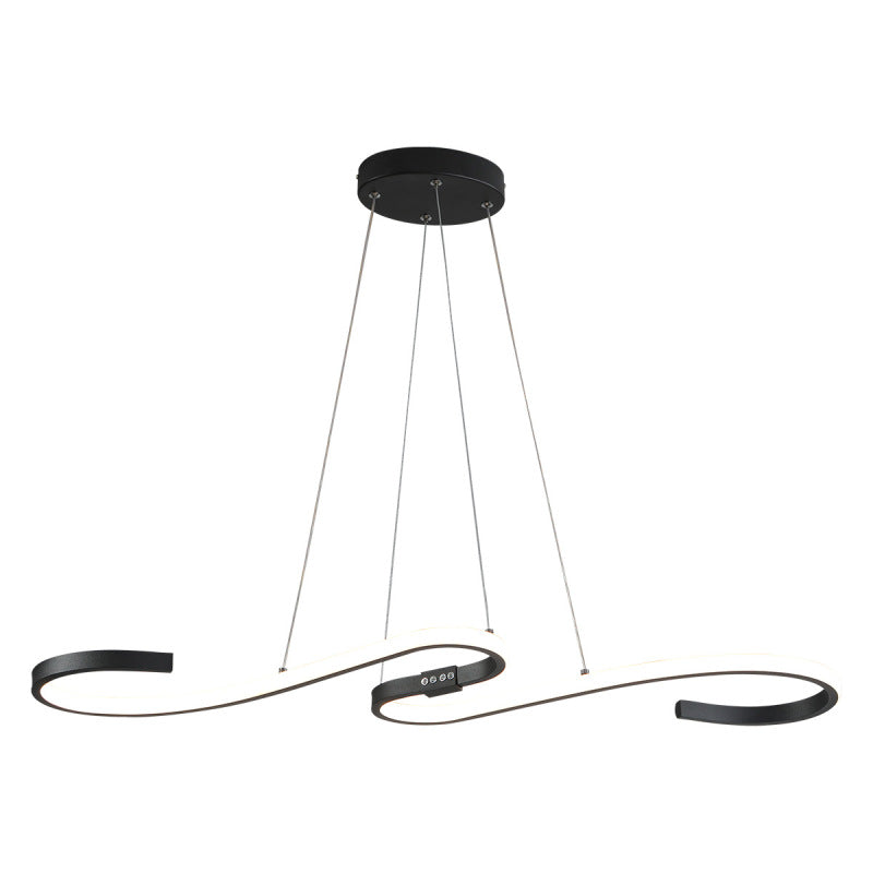 Louise Modern LED Pendellampa Metall Svart/Vit Vardagsrum