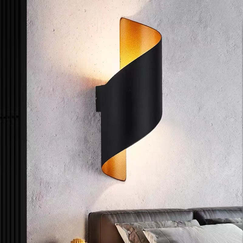 Orr Modern Conch LED Vägglampa Metall/Akryl Svart/Vit/Guld Sovrum/Vardagsrum