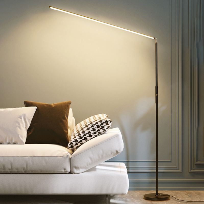 Edge Design LED Golvlampa Metall/Akryl Svart/Vit Vardagsrum/Sovrum