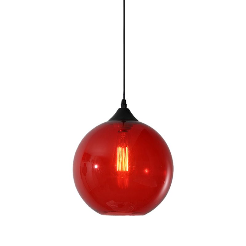 Hailie Modern LED Pendellampor Glob Klot Metall/Glas Vardagsrum/Kök Klar/Röd/Kaffe/Himmelsblå/Lila
