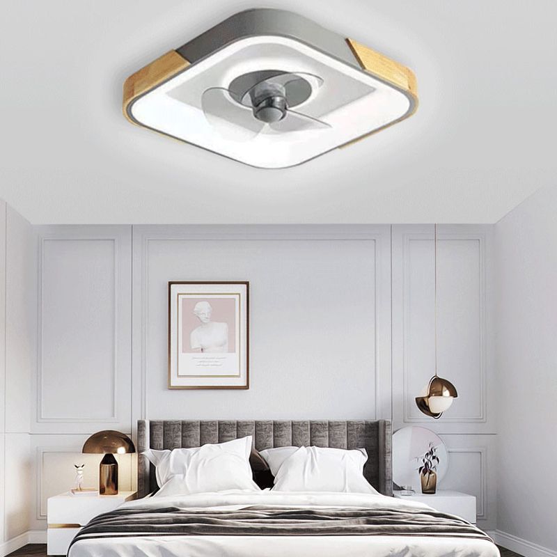 Ozawa Design Fläkt LED Takfläktar Med Belysning Metall/Akryl Vit/Grön/Grå Sovrum/Vardagsrum/Badrum
