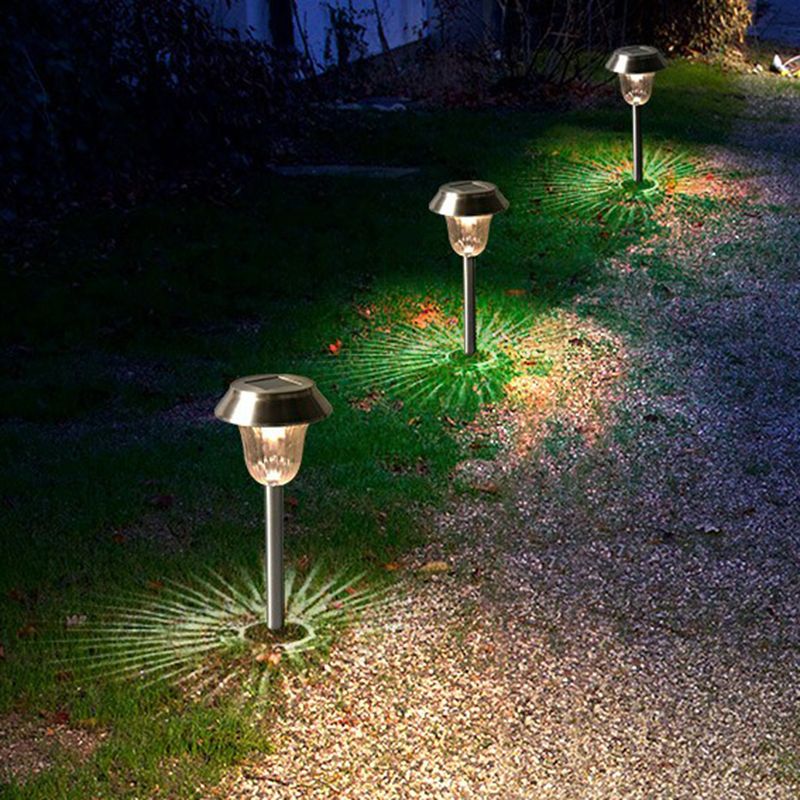 Pena Modern Solenergi LED Utomhusbelysning Svampformad Metall Svart/Akryl Trädgård