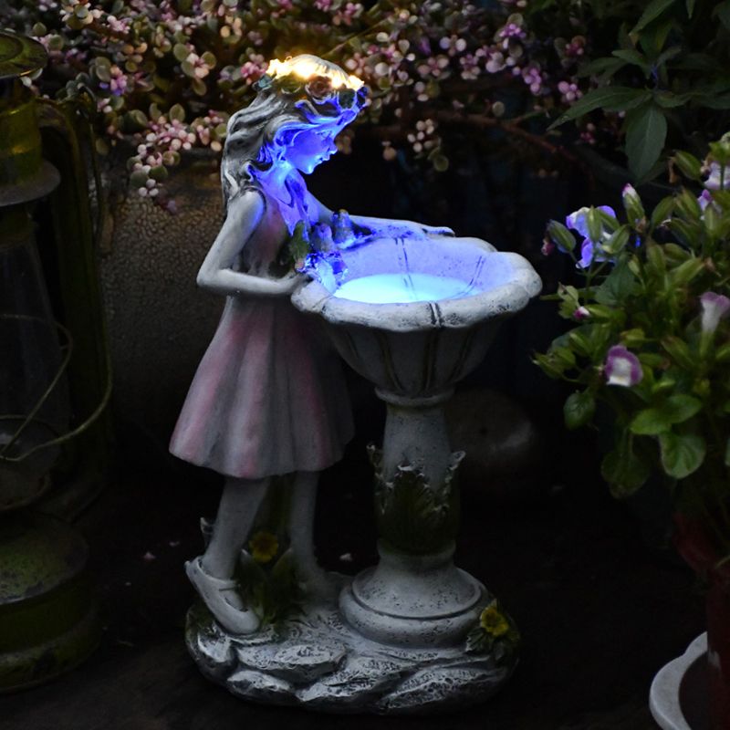 Minori Härlig LED Solcellslampa Dekoration Utomhusbelysning Rosa