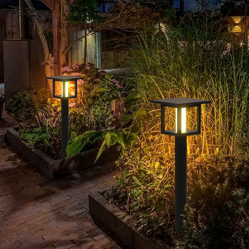 Pena Lanternformad Solcellslampor Utomhusbelysning Metall Trädgård