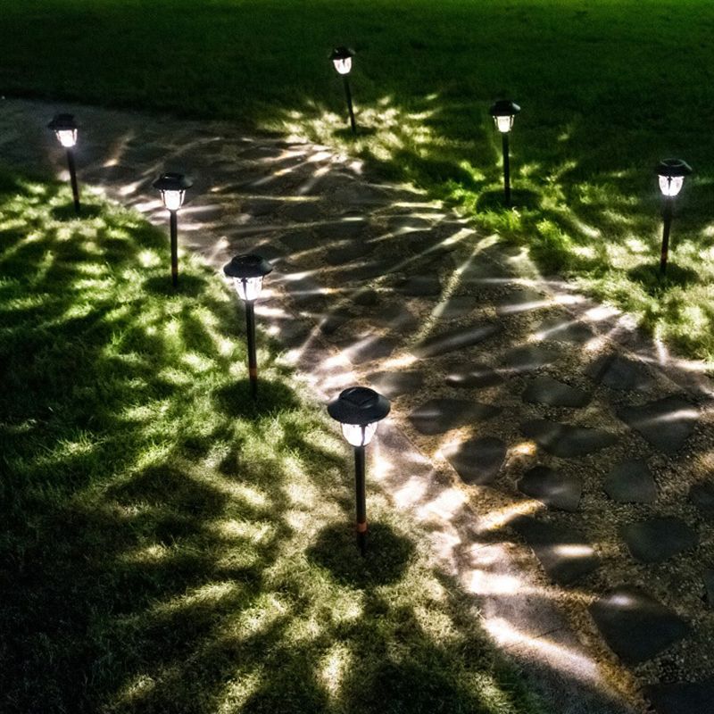 Pena Snygga LED Solenergi Svampformad Minimalistisk Utomhusbelysning Metall/Glas Svart Trädgård