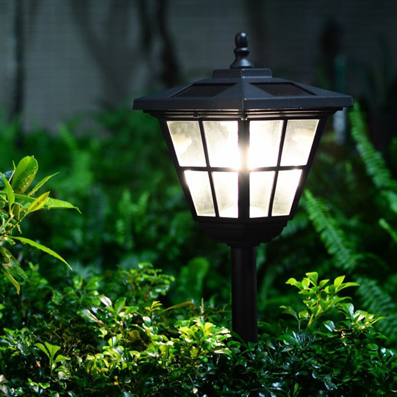 Pena Svart LED Solcellslampor Utomhusbelysning Trädgård