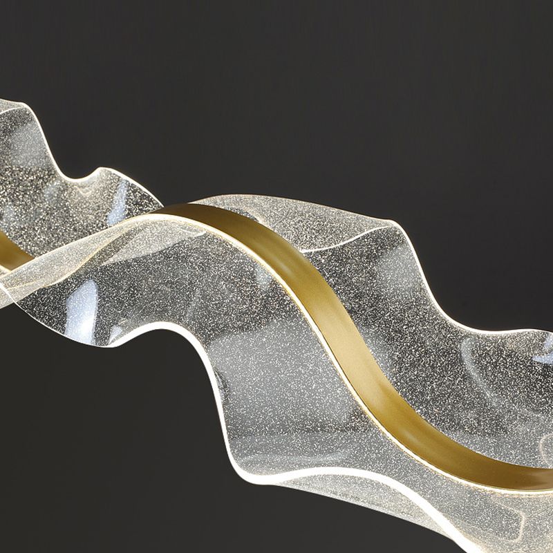 Kirsten Design LED Pendellampor Metall/Akryl Vit/Guld Matsal/Vardagsrum/Kök