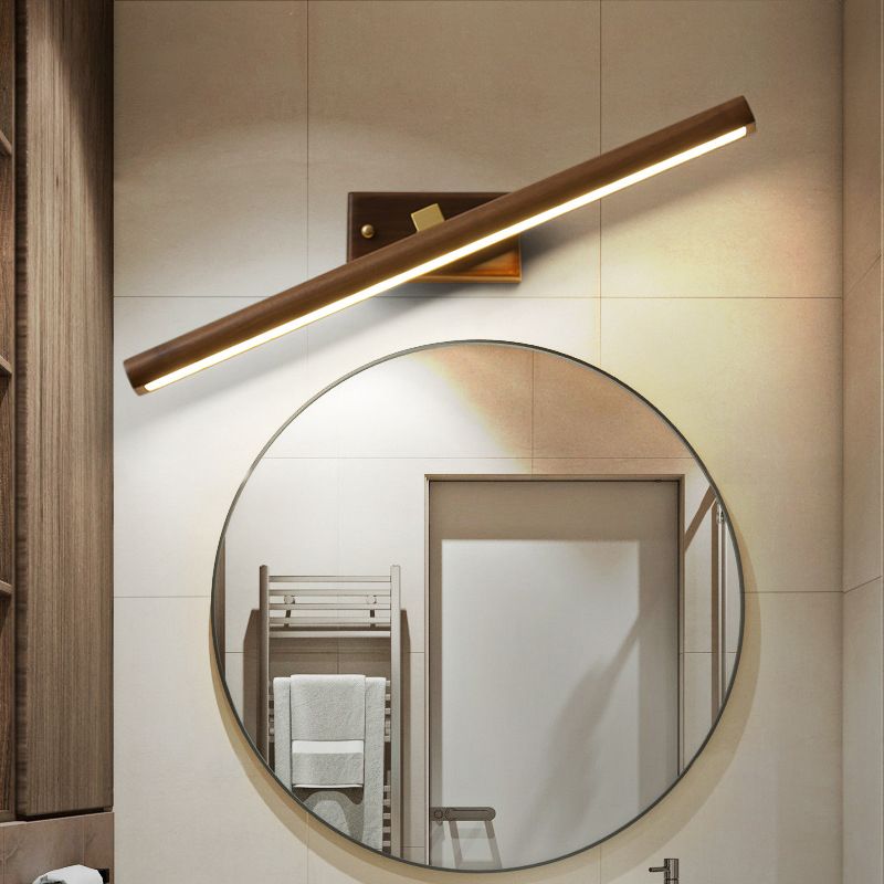 Ozawa Modern Enkel Design Roterbar Spegel Tvättställsskåp Fram Vägglampa, Trä, Vardagsrum/ Matsal/ Sovrum
