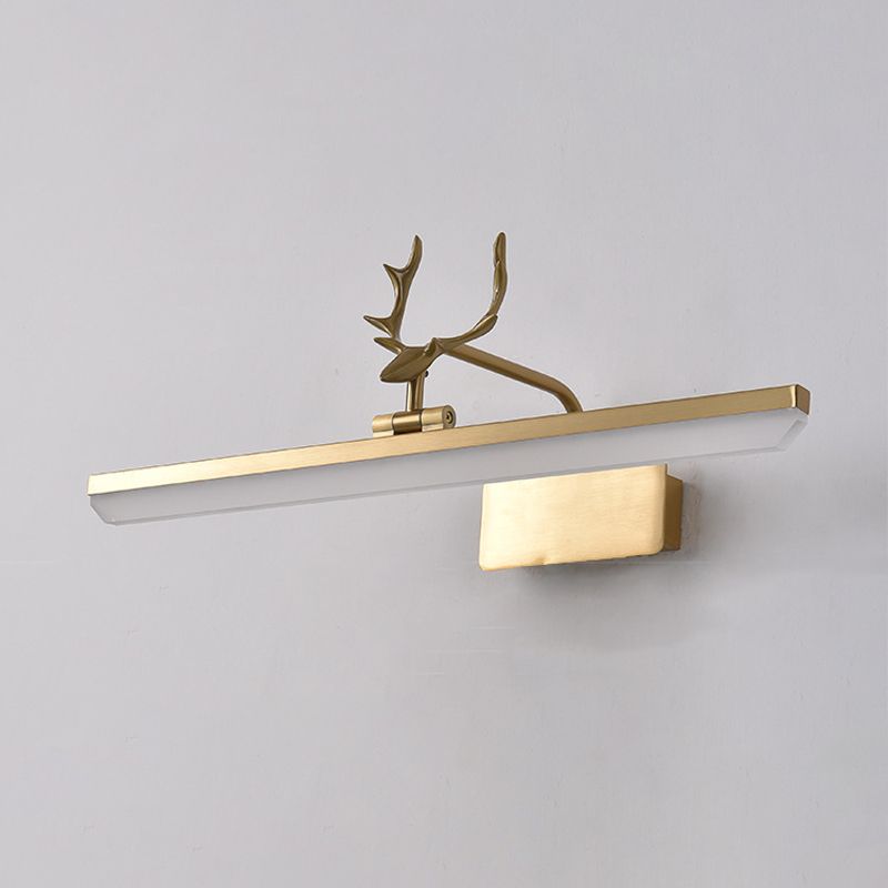 Leigh Vintage Antlers Spegel Front Vanity Metall&Akryl LED Vägglampa