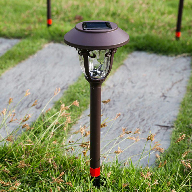 Pena Snygga LED Solenergi Svampformad Minimalistisk Utomhusbelysning Metall/Glas Svart Trädgård