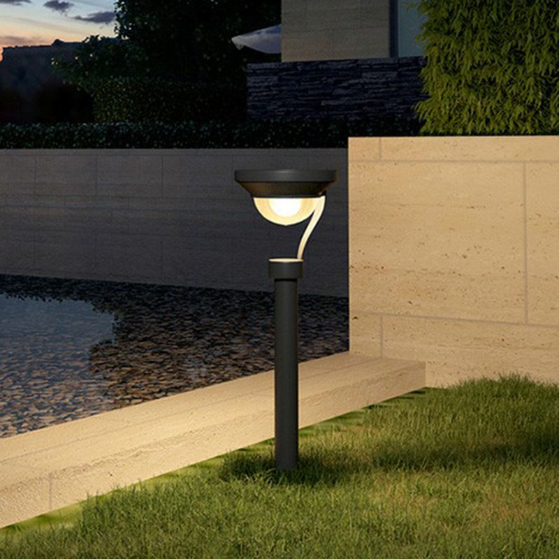 Pena Design Solenergi LED Skålformad Utomhusbelysning Metall/Akryl Svart Trädgård