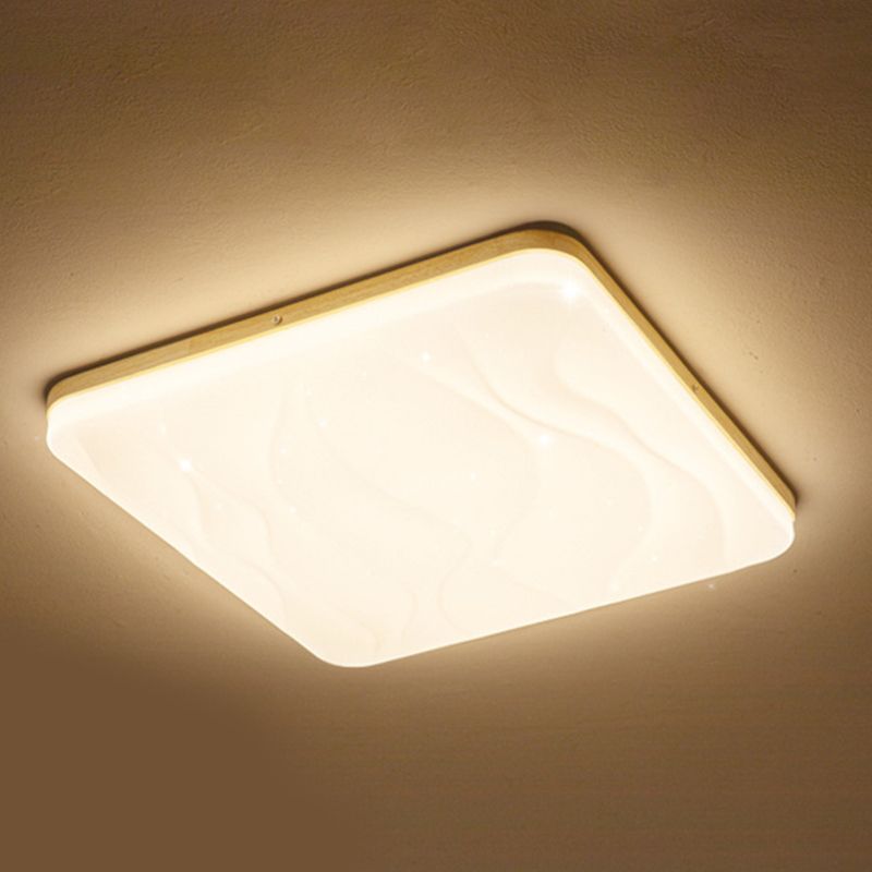 Ozawa LED Geometrisk Infälld Taklampa, Vit, Sovrum