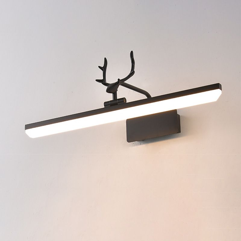 Leigh Vintage Antlers Spegel Front Vanity Metall&Akryl LED Vägglampa