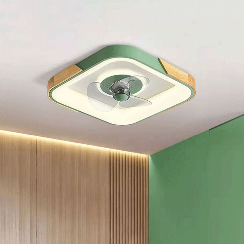 Ozawa Design Fläkt LED Takfläktar Med Belysning Metall/Akryl Vit/Grön/Grå Sovrum/Vardagsrum/Badrum
