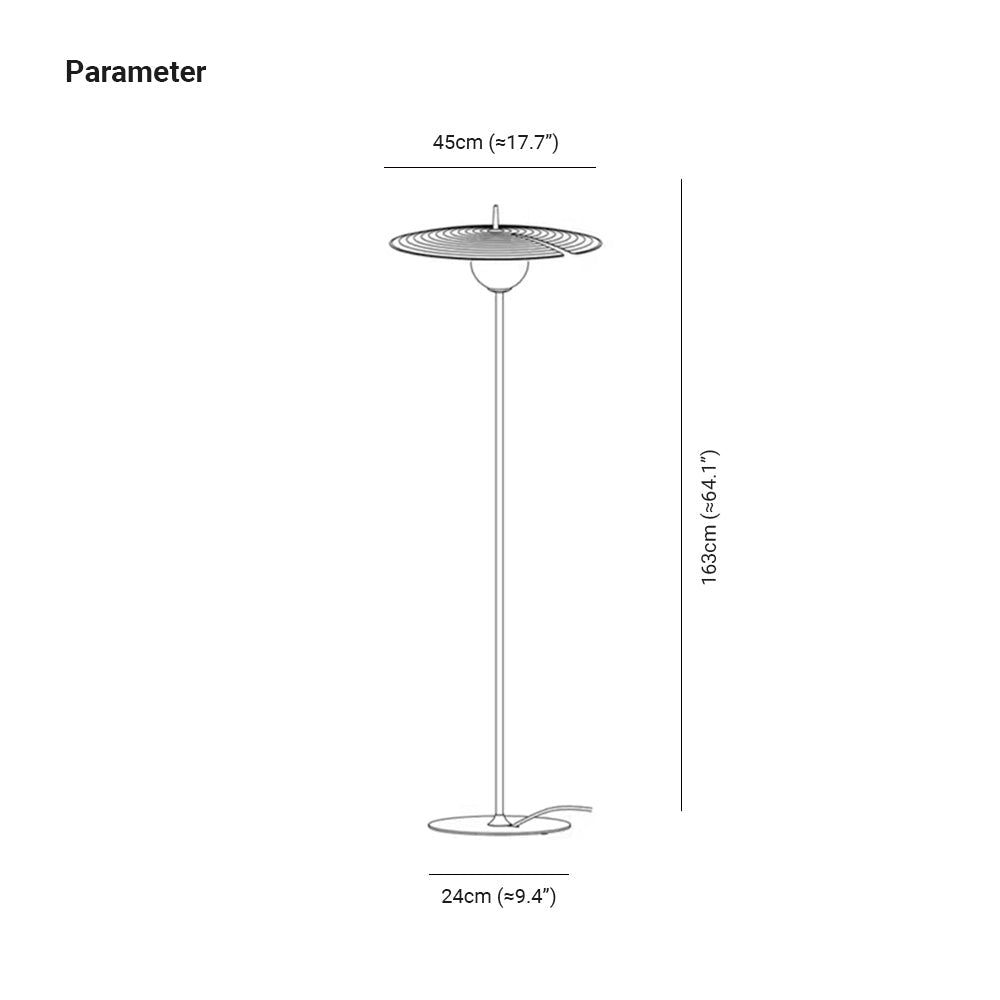 Carins Enkel Svart Golv/Bordslampa, Metall