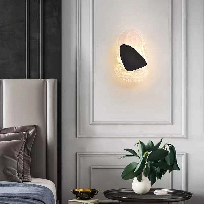 Chan Modern Design LED Vägglampa Metall/Akryl Svart/Guld Kök/Matsal/Sovrum