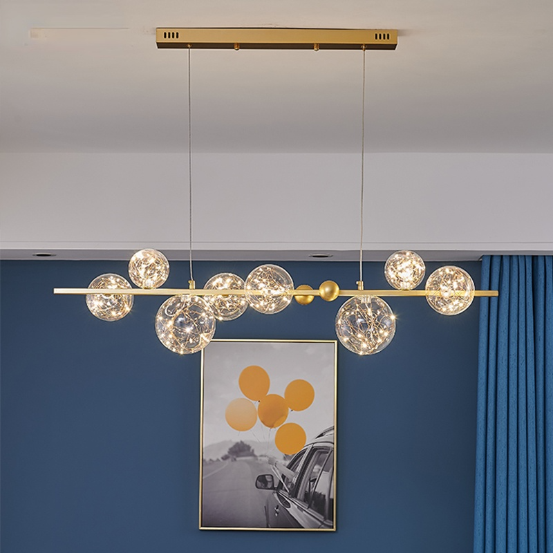 Valentina Modern Dekorativ Design LED Pendellampa Guld Vardagsrum