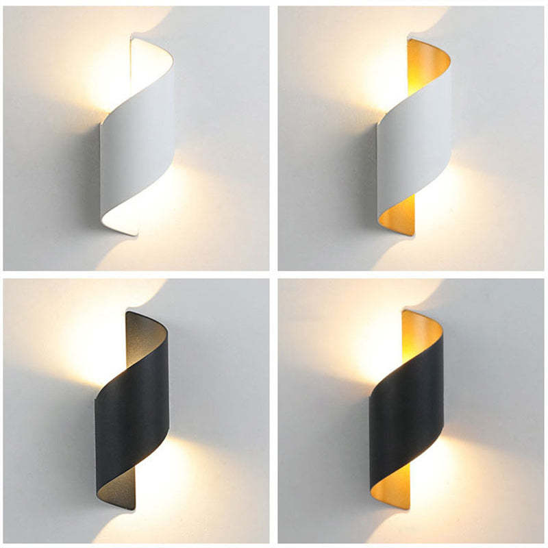 Orr Modern Conch LED Vägglampa Metall/Akryl Svart/Vit/Guld Sovrum/Vardagsrum