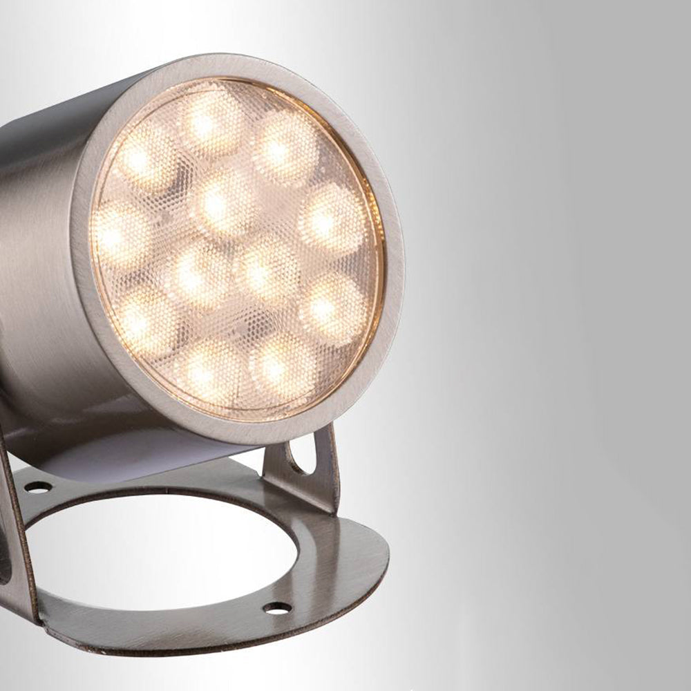 Orr Modern Liten LED Utomhusbelysning Cylindrisk Minimalistisk Metall Silver Trädgård