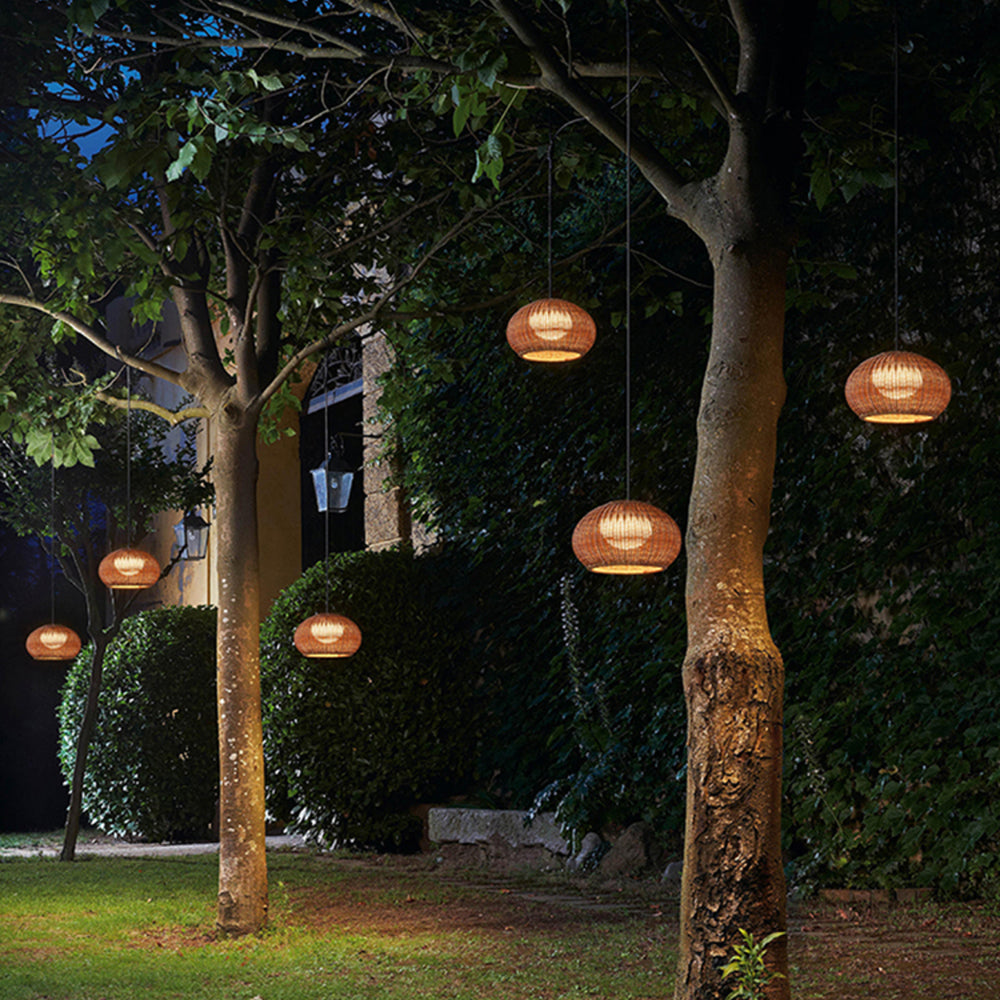 Ritta Modern LED Utomhusbelysning Glob Metall/Rotting Beige/Koffee Balkong/Trädgård