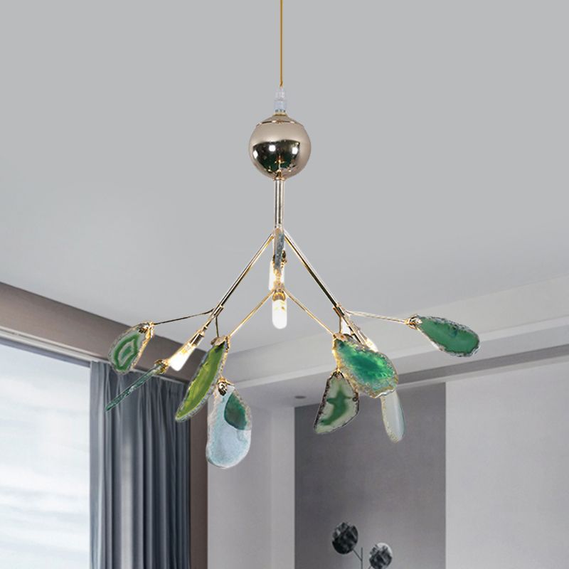 Javon Modern Dekorativ Design LED Chandelier Blå Sovrum/Vardagsrum