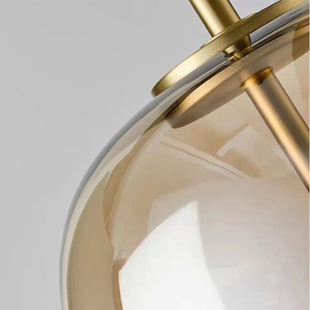 Hailie Minimalistisk LED Pendellampor Glob Klar/Rök/Grå Glas Sovrum/Vardagsrum/Matsal