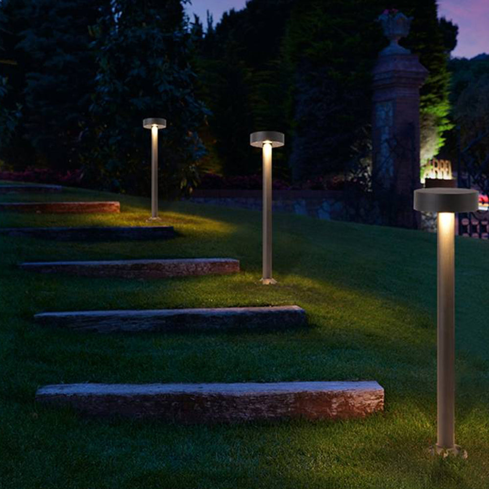 Pena Modern LED Solcell Metall Glas Gånglampa Trädgård Trottoarkant