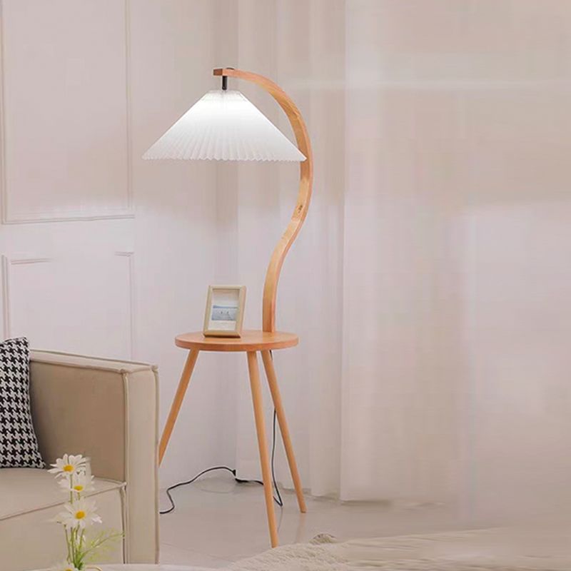 Ozawa Modern Design LED Golvlampa Trä Sovrum/Vardagsrum