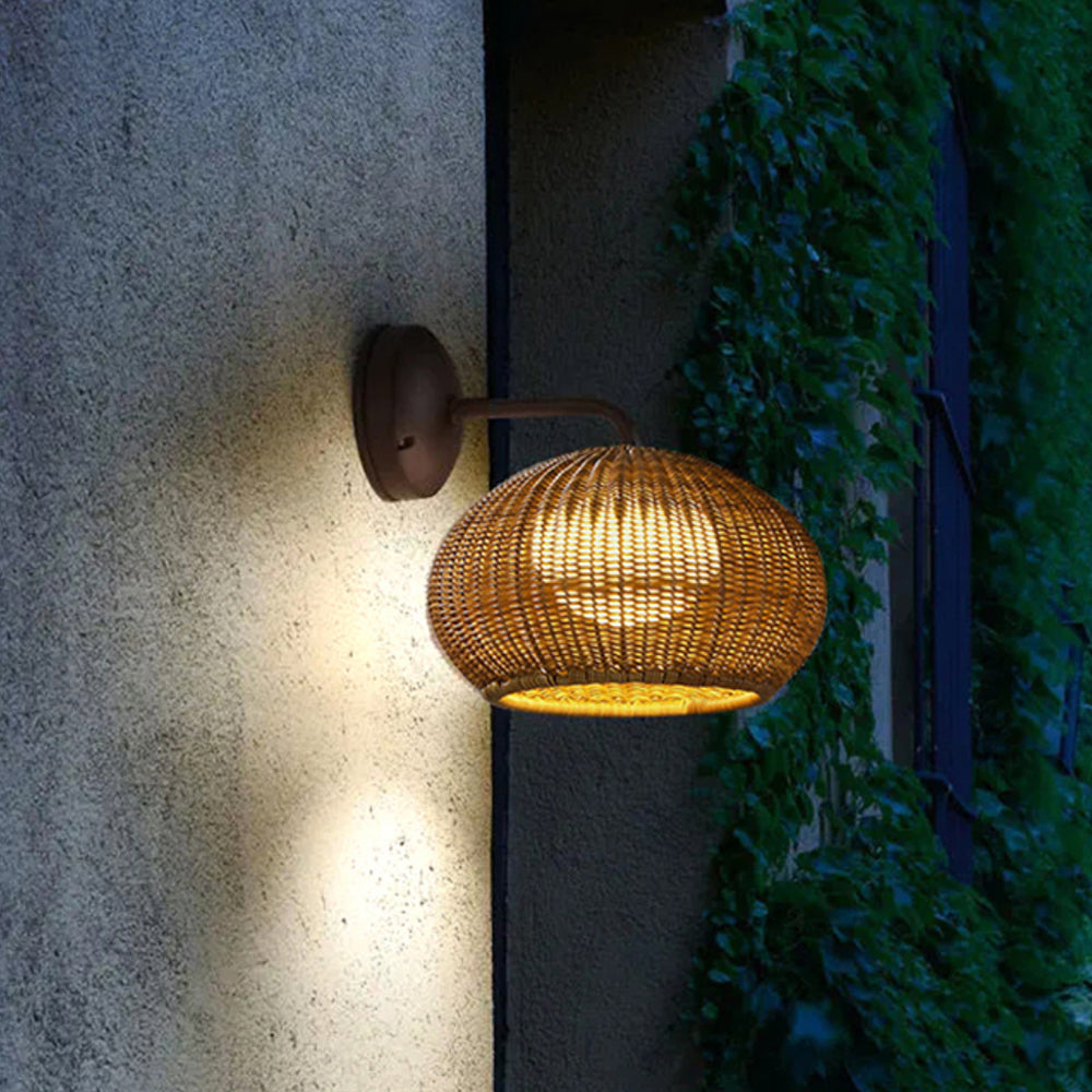 Ritta Design LED Vägglampa Akryl Rotting Balkong/Trädgård/Terrass