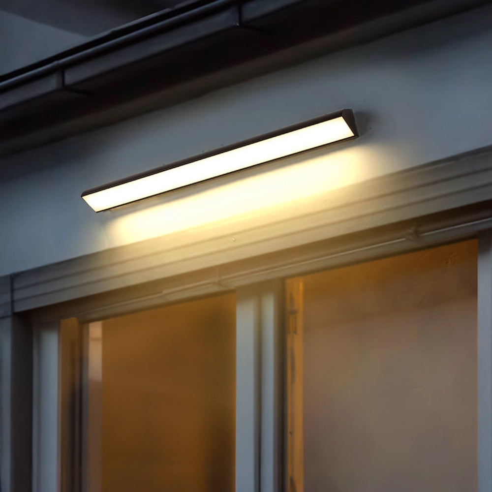 Edge Modern LED Tri-Rrism Metall/Akryl Vattentät Utomhus Vägglampa