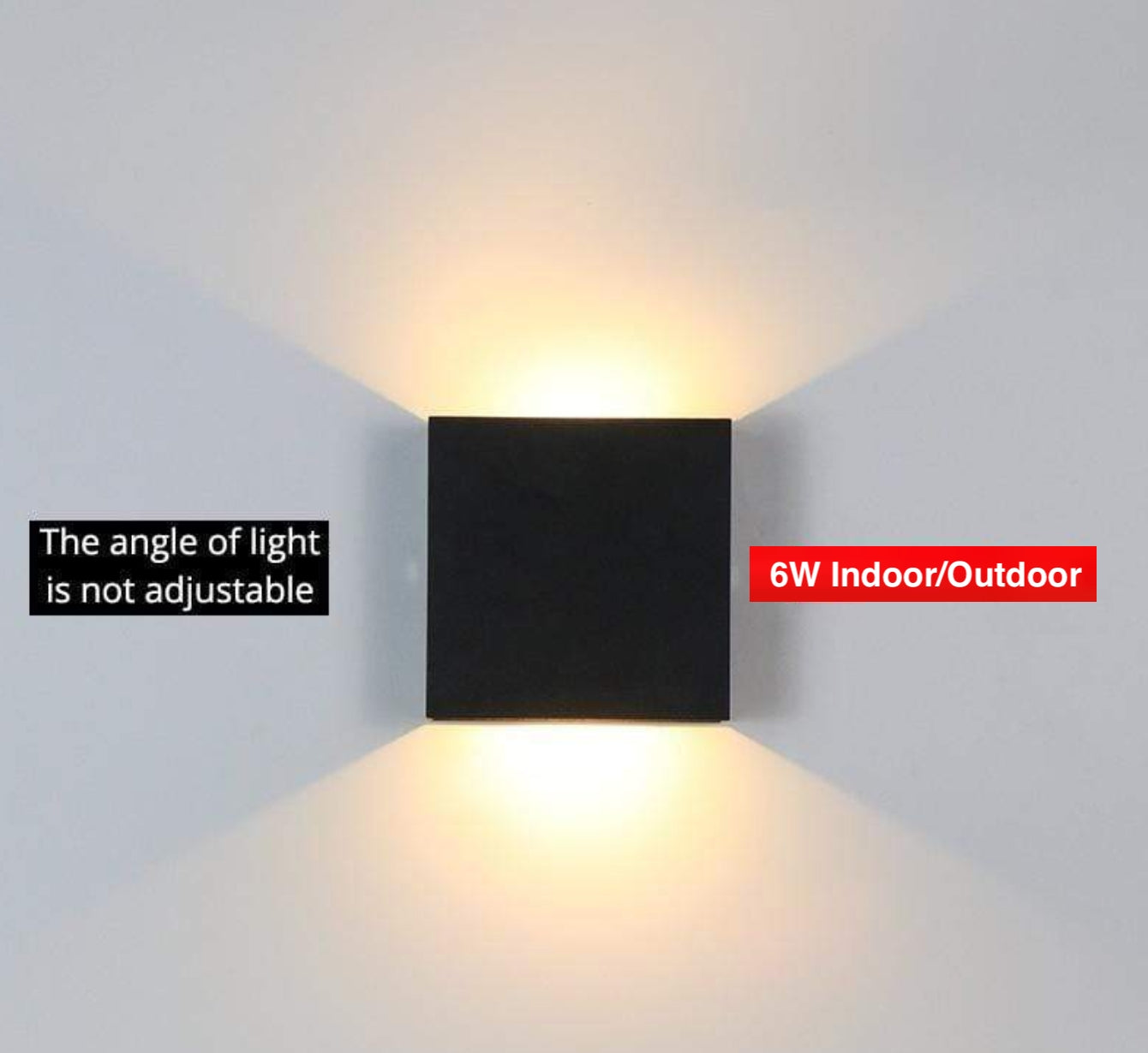 Orr Modern Adjustable Square Outdoor Wall Lamp LED, Waterproof