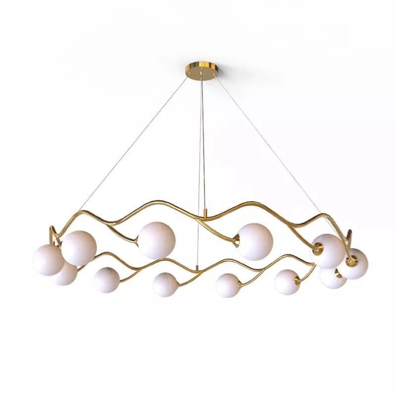 Valentina Dekorativ Design LED Pendellampa Guld Sovrum/Vardagsrum