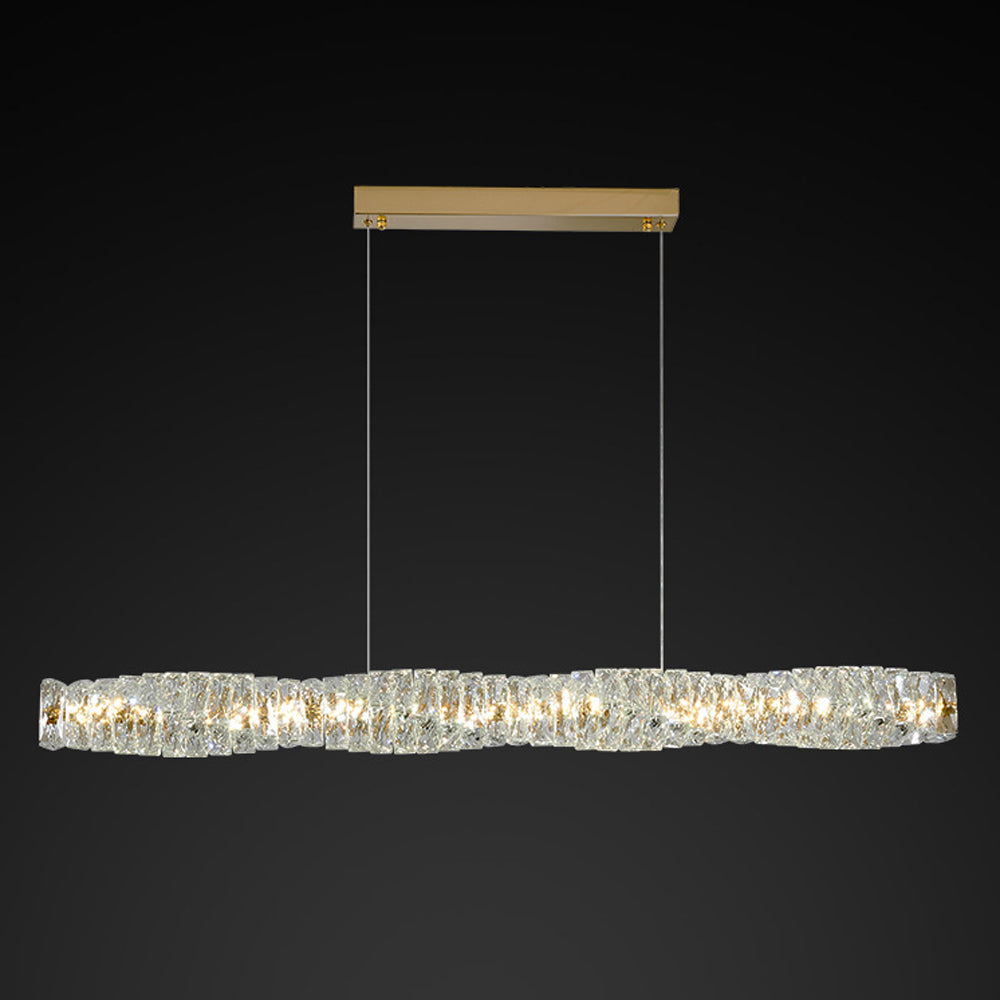 Kristy Design LED Pendellampor Silver/Guld Rostfrittstål/Kristall Sovrum/Matsal