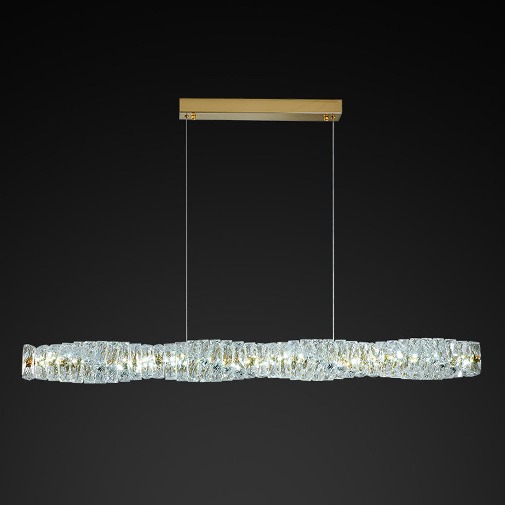 Kristy Design LED Pendellampor Silver/Guld Rostfrittstål/Kristall Sovrum/Matsal