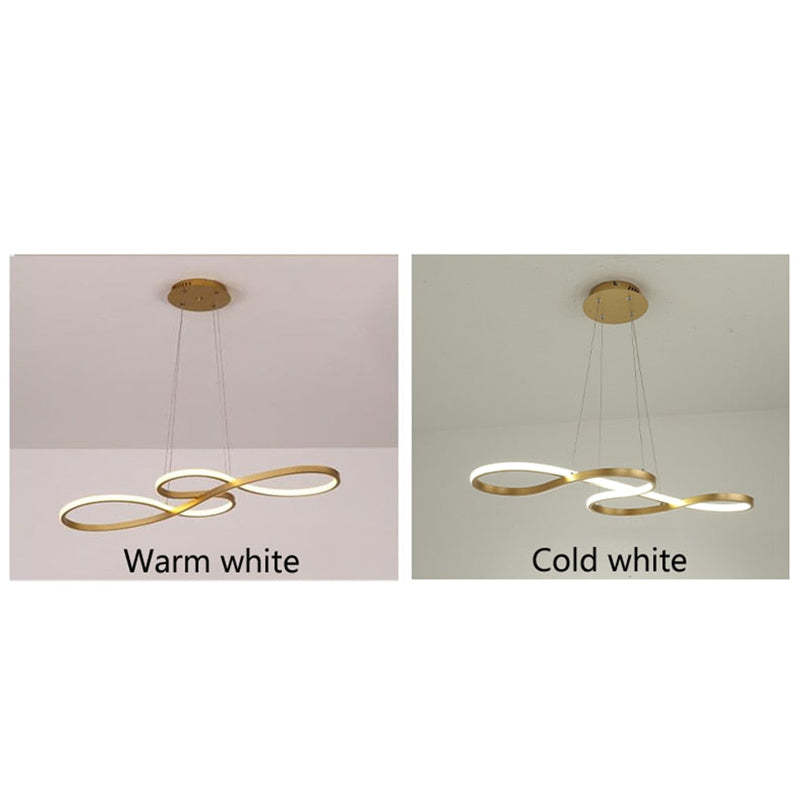 Louise Modern Design LED Pendellampor Musiknot Svart/Vit Guld Järn/Silikonlist Vardagsrum/Sovrum