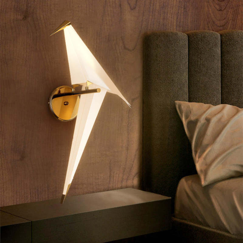 Clifford Modern Design LED Vägglampa Fågel Vardagsrum Metall/Akryl