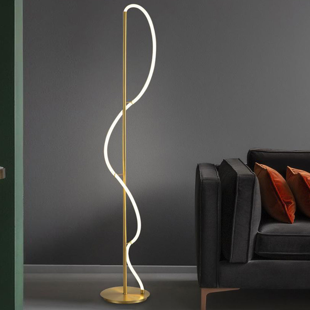 Louise Modern Design LED Mässing Golvlampa/Bordslampor