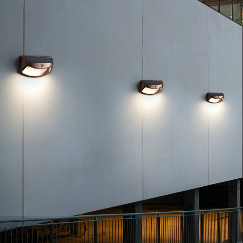Orr Industriell Rektangulär LED Utomhusbelysning Vägg Metall Svart Trädgård