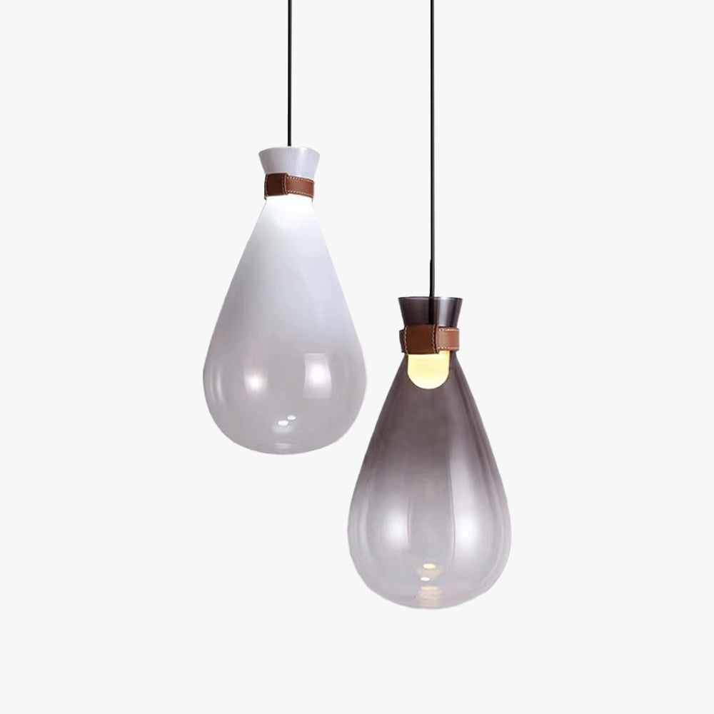 Hailie Modern Design LED Pendellampa Metall/Akryl Vit/Rökig Grå Kök