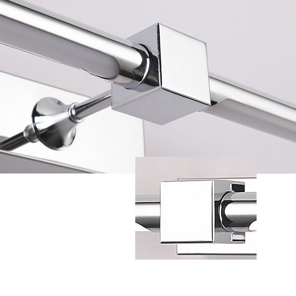 Cooley Minimalistisk Lång LED Vägglampa Arm Metall/PC Silver Sovrum/Badrum