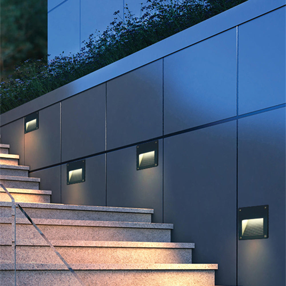 Orr Modern LED Metall Glas Vägglampa Utomhus Terrass Balkong