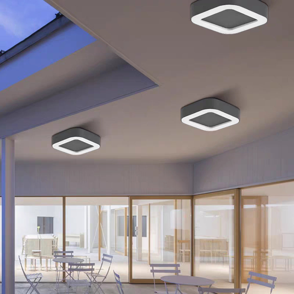 Orr Plafond Solcell Utomhusbelysning LED Vit Metall